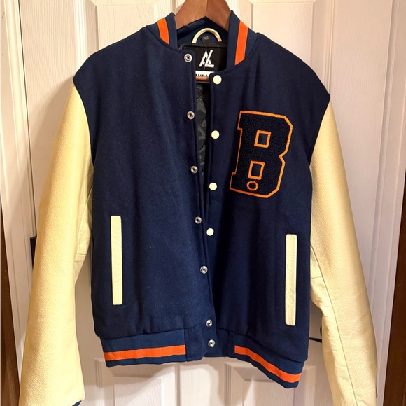 Other - Kids Navy and Cream Varsity Jacket